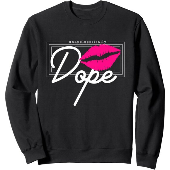 Tops - African Roots Women Empowerment Sweatshirt Small Black Cotton Polyester